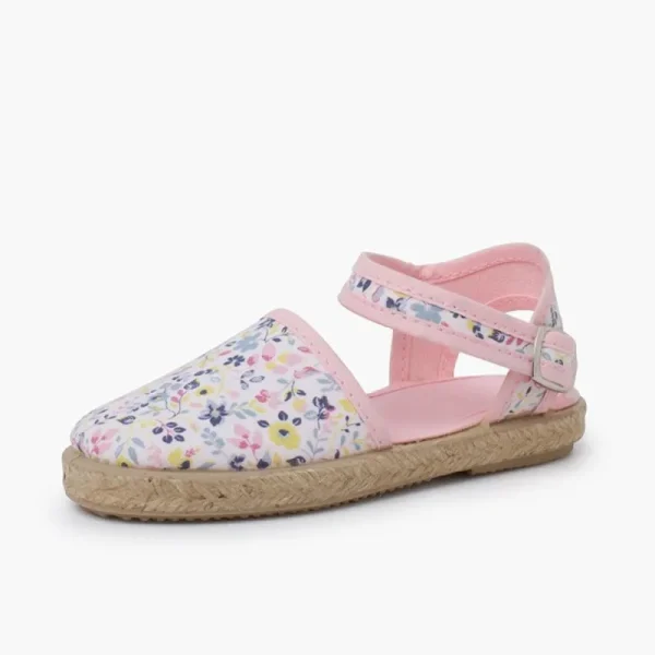 Pisamonas Alpercatas De Flores Com Fivela Cor Rosa Cheap