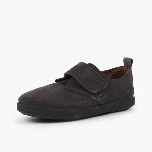 Pisamonas Bluchers De Tiras Aderentes Casual Em Pele De Camurca Best Sale