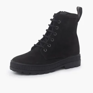 Pisamonas Botas Camurca Estilo Militar Criancas Cor Preto Clearance