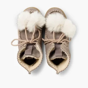 Pisamonas Botas Com Pompons Camurca Menina Cheap