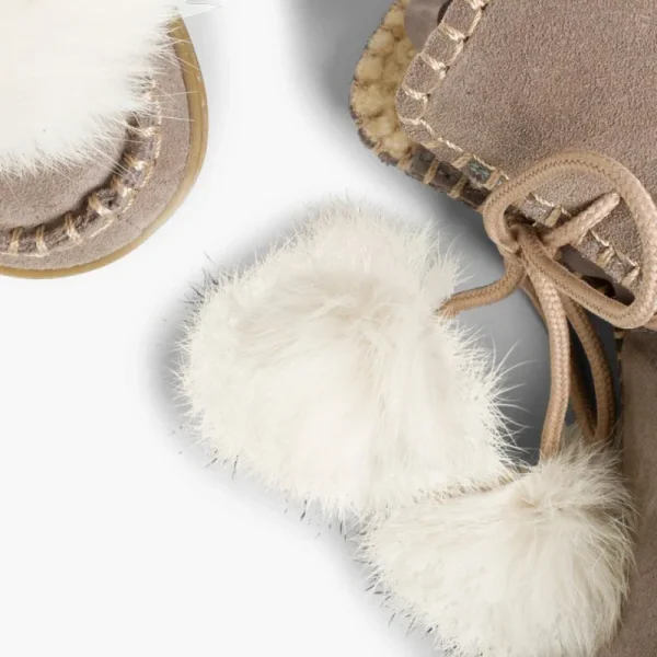 Pisamonas Botas Com Pompons Camurca Menina Cheap