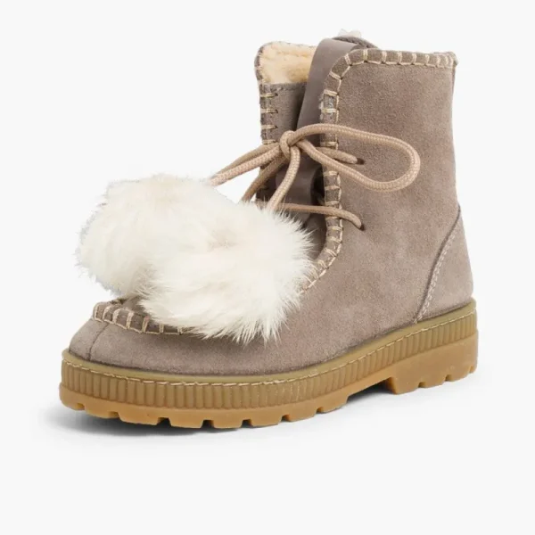 Pisamonas Botas Com Pompons Camurca Menina Cheap