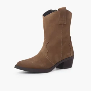 Pisamonas Botas Estilo Country Camurca Cor Areia Best