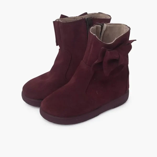 Pisamonas Botas Menina Camurca Laco Lateral Grande Clearance