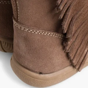 Pisamonas Botas Meninas Camurca Com Franjas Cor Cinzento-Acastanhado Store