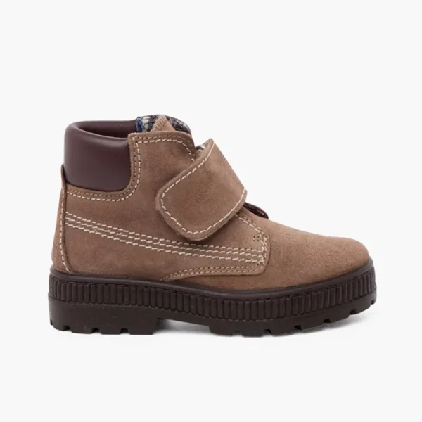 Pisamonas Botas Sola Track Fecho Aderente Pespontos Shop