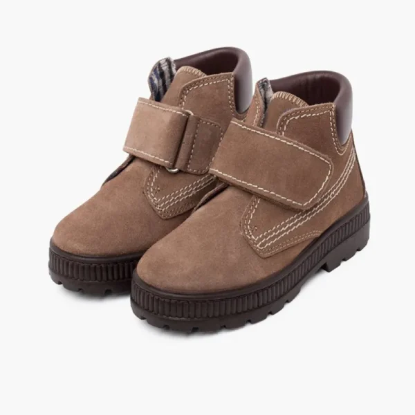 Pisamonas Botas Sola Track Fecho Aderente Pespontos Shop