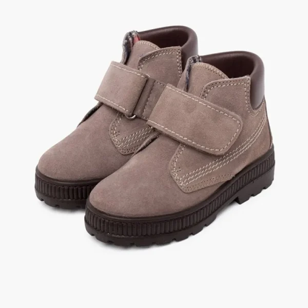 Pisamonas Botas Sola Track Fecho Aderente Pespontos Shop