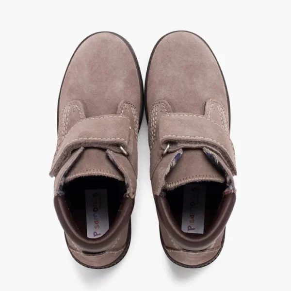 Pisamonas Botas Sola Track Fecho Aderente Pespontos Shop
