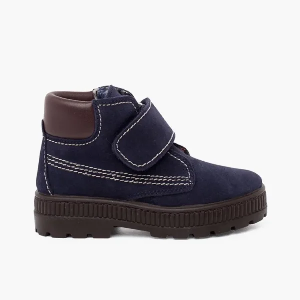 Pisamonas Botas Sola Track Fecho Aderente Pespontos Shop