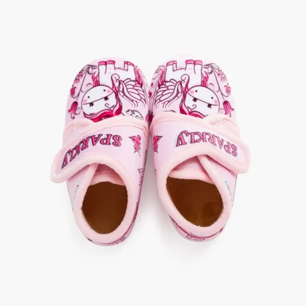 Pisamonas Botinhas Pantufa Sparkly Fecho Aderente Cor Rosa Cheap