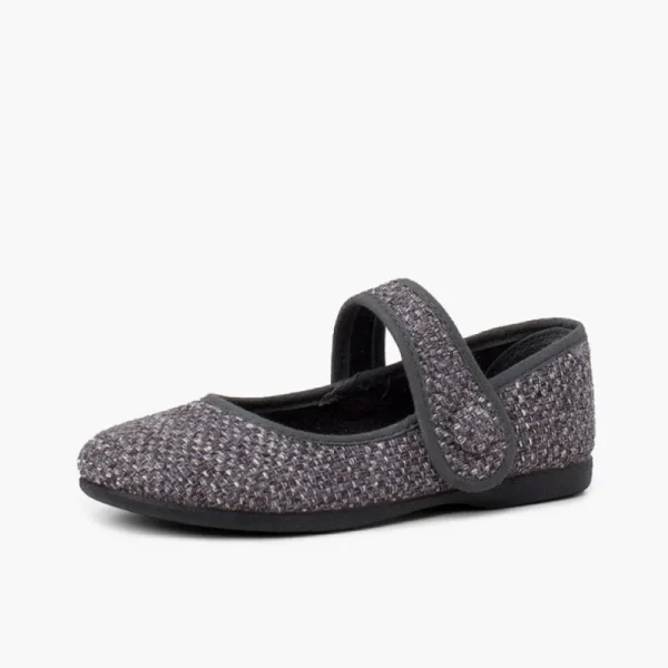 Pisamonas Merceditas Menina Tweed Fecho Tira Best