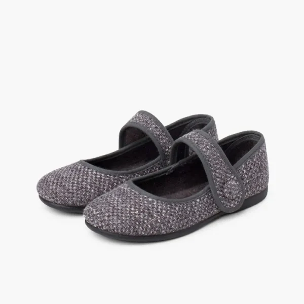 Pisamonas Merceditas Menina Tweed Fecho Tira Best