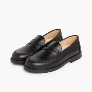 Pisamonas Mocassins Colegiais Azul Marinho/Preto Cheap