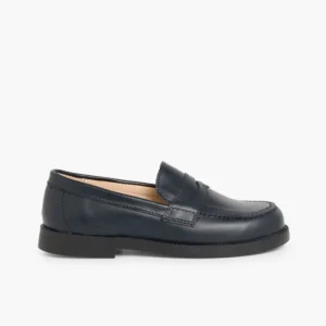 Pisamonas Mocassins Colegiais Azul Marinho/Preto Cheap