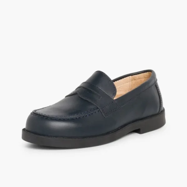 Pisamonas Mocassins Colegiais Azul Marinho/Preto Cheap