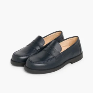 Pisamonas Mocassins Colegiais Azul Marinho/Preto Cheap