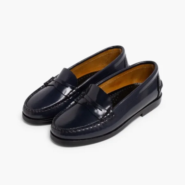 Pisamonas Mocassins Menina Colegio Pele Clearance