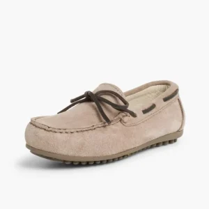 Pisamonas Mocassins Menino Camurca Atacador Quadrado Flash Sale