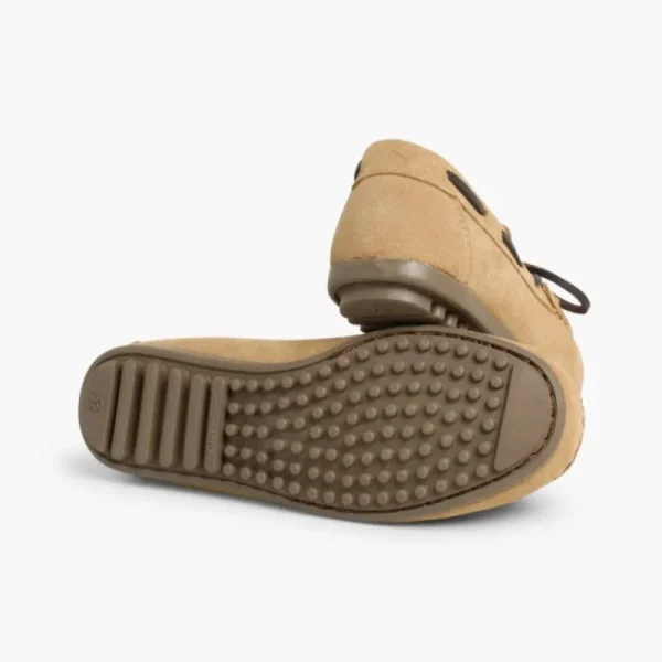 Pisamonas Mocassins Menino Camurca Atacador Quadrado Flash Sale