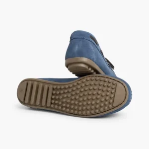 Pisamonas Mocassins Menino Camurca Atacador Quadrado Flash Sale