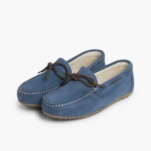 Pisamonas Mocassins Menino Camurca Atacador Quadrado Flash Sale