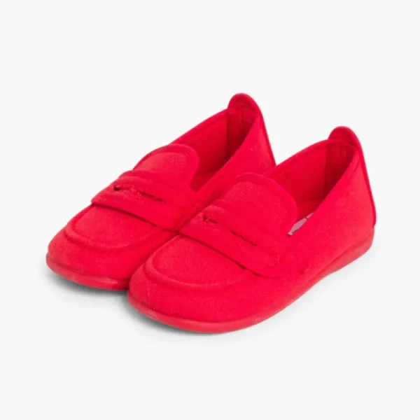 Pisamonas Mocassins Tecido Liso Clearance