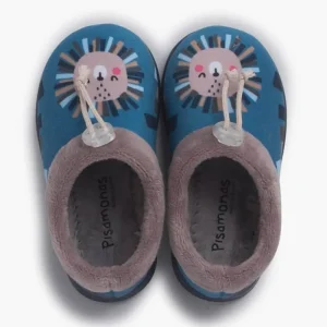 Pisamonas Pantufas Ajustaveis Leao Cor Azul Best Sale