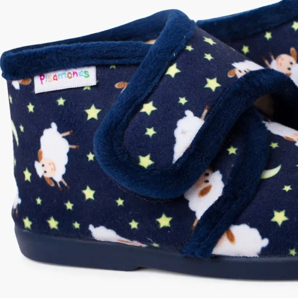 Pisamonas Pantufas Bota Fecho Aderente Estampadas Outlet