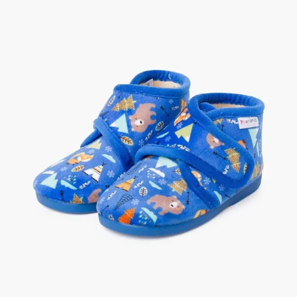 Pisamonas Pantufas Bota Fecho Aderente Estampadas Outlet