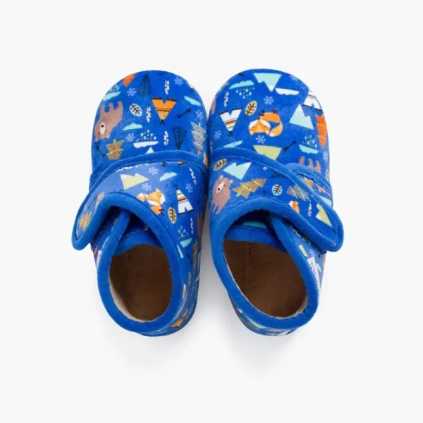 Pisamonas Pantufas Bota Fecho Aderente Estampadas Outlet