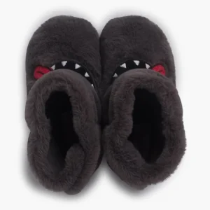 Pisamonas Pantufas Bota Inverno Desenho Monstro Cor Cinzento Best Sale