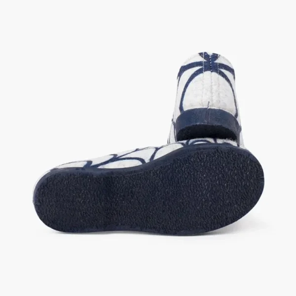 Pisamonas Pantufas Crianca Teia Aranha Cor Gris Y Azul Sale