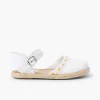 Pisamonas Sandalia Alpargata Fecho Fivela Margaridas Cor Branco Cheap