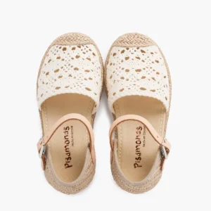 Pisamonas Sandalia Alpargata Macrame Menina Com Fivela Store