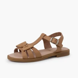 Pisamonas Sandalia Pele Menina Laco Fecho Fivela Store