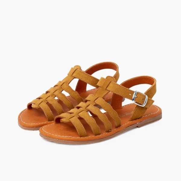 Pisamonas Sandálias Camurca Tipo Gladiador Fivela Cheap