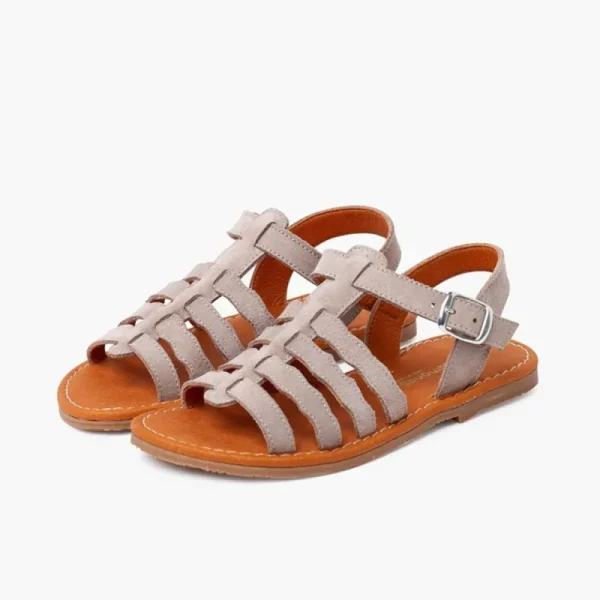 Pisamonas Sandálias Camurca Tipo Gladiador Fivela Cheap