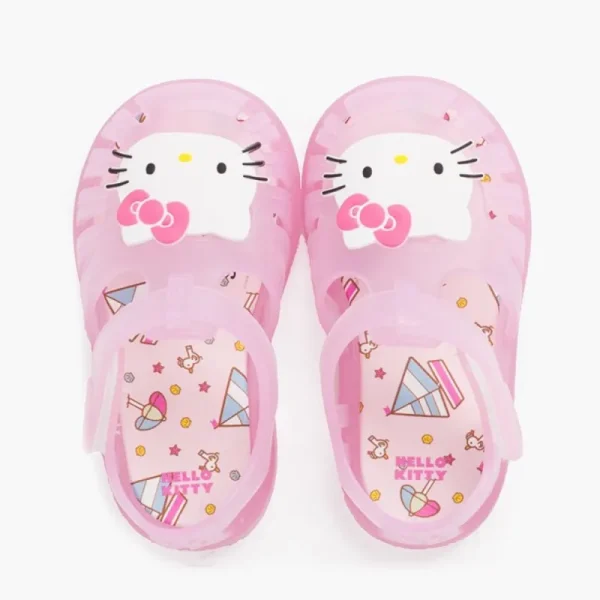 Pisamonas Sandálias De Borracha Hello Kitty Fecho Aderente Clearance