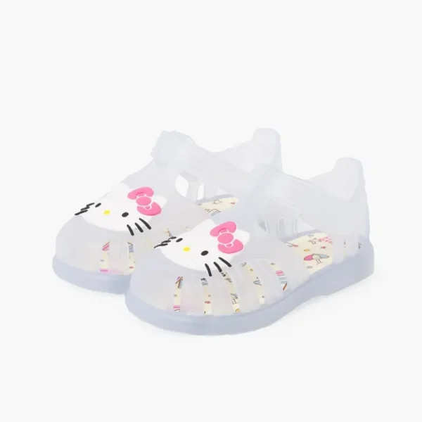 Pisamonas Sandálias De Borracha Hello Kitty Fecho Aderente Clearance