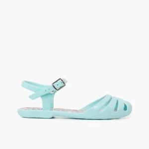 Pisamonas Sandálias De Borracha Menina Fivela Palmilha Flores Discount