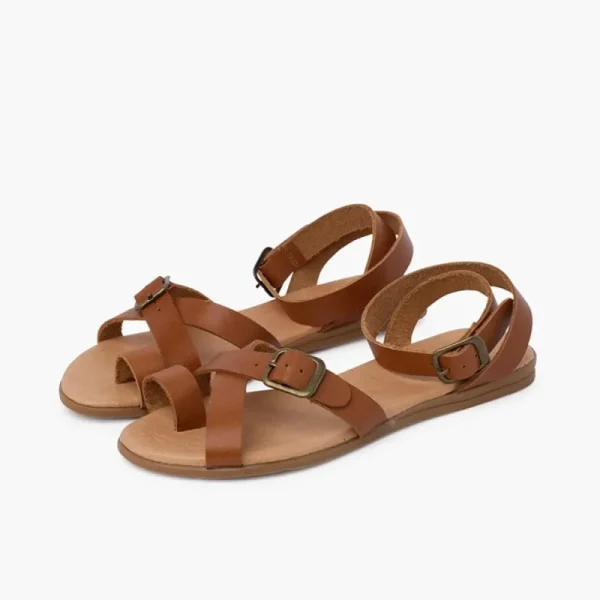 Pisamonas Sandálias De Dedo Fivelas Pele Discount