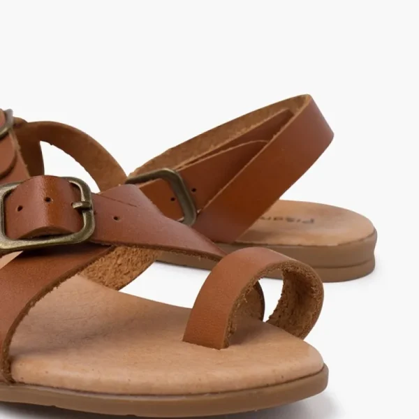 Pisamonas Sandálias De Dedo Fivelas Pele Discount