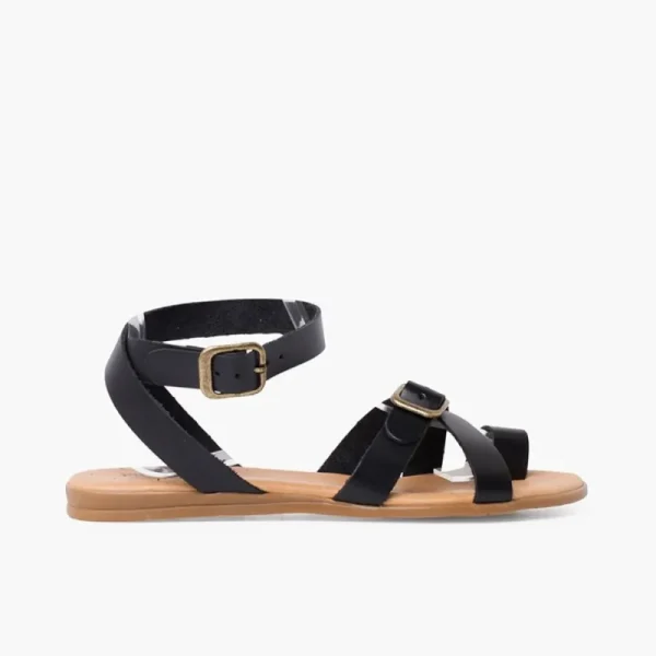 Pisamonas Sandálias De Dedo Fivelas Pele Discount