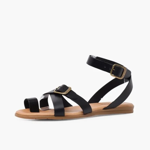 Pisamonas Sandálias De Dedo Fivelas Pele Discount