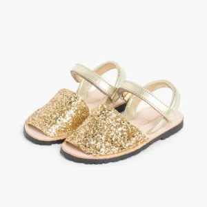 Pisamonas Sandálias Menorquinas Glitter Com Tiras Aderentes Clearance