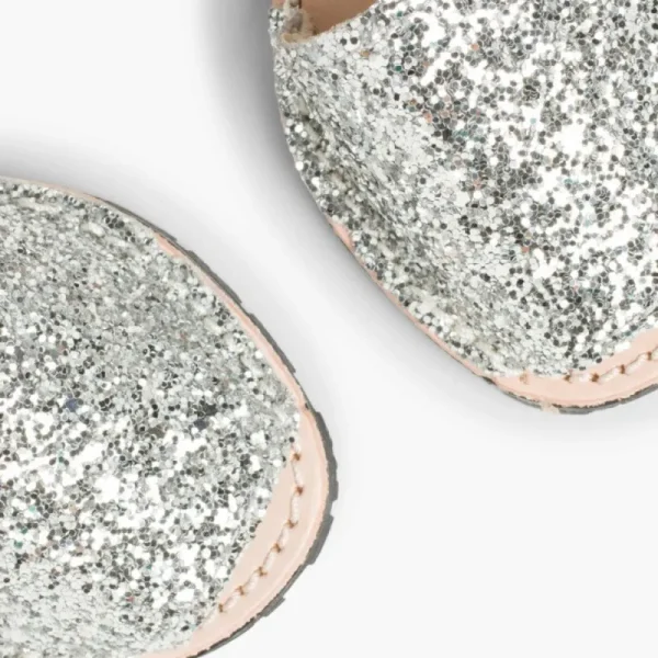 Pisamonas Sandálias Menorquinas Glitter Com Tiras Aderentes Clearance