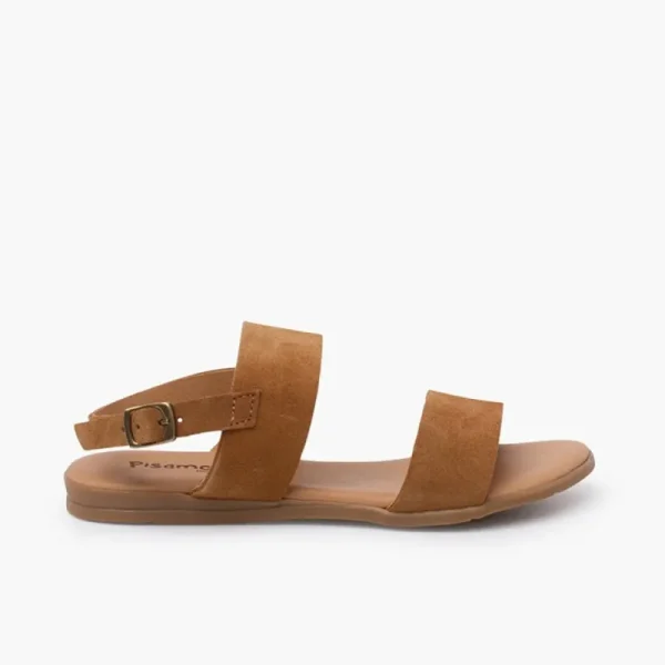 Pisamonas Sandálias Tiras Largas Camurca Cheap