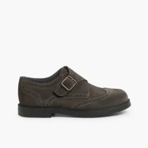 Pisamonas Sapatos Blucher Camurca Fivela Clearance