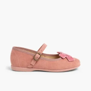 Pisamonas Sapatos Merceditas Menina Fivela Laco Veludo Discount